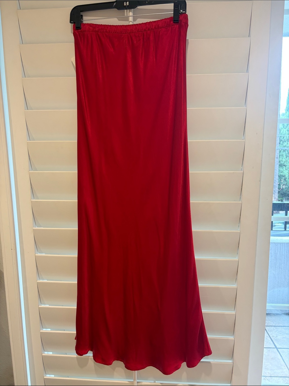 NATION LTD NWT Gaia Silky Satin Bias Cut Maxi Skirt M - Picture 11 of 16
